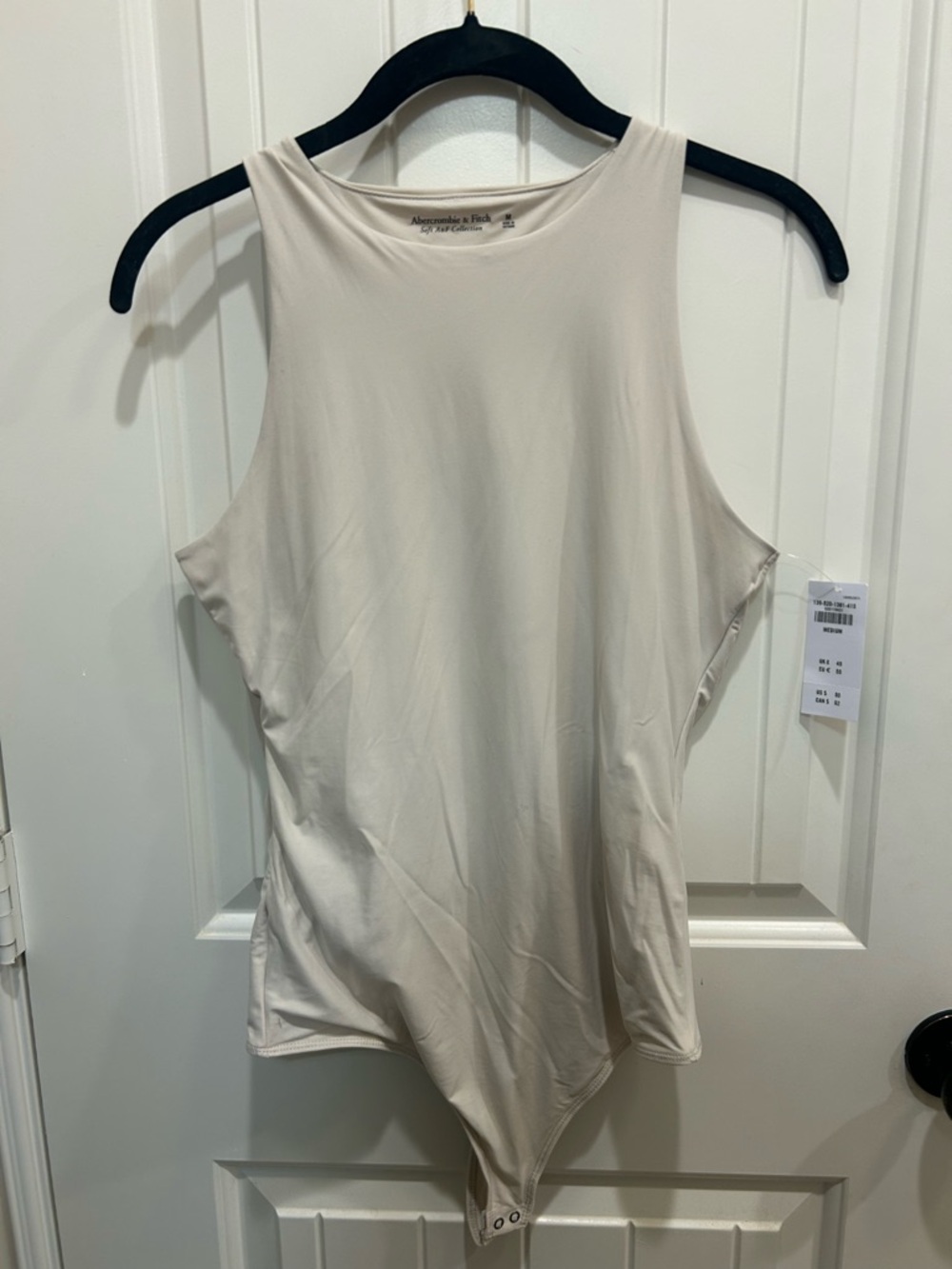 Abercrombie & Fitch Cream High-Neck Tank Bodysuit- NWT